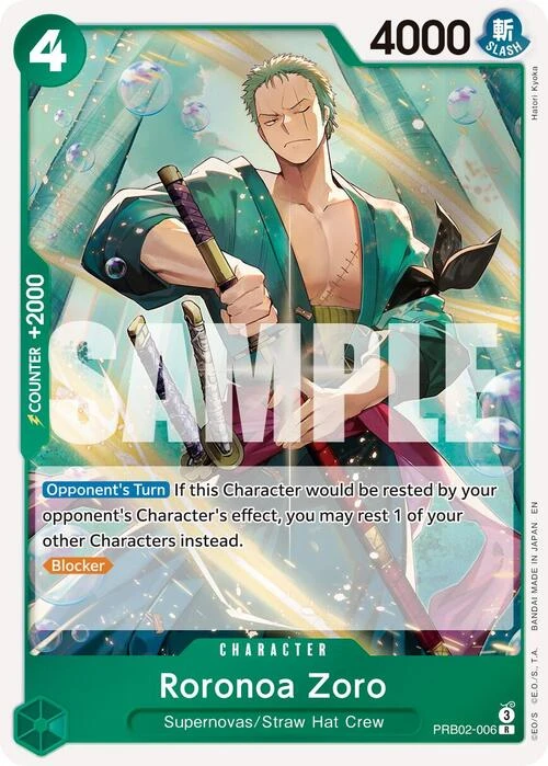 Roronoa Zoro - PRB02-006 Roronoa Zoro - PRB02-006
